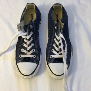 Blue barely worn Converse sneakers